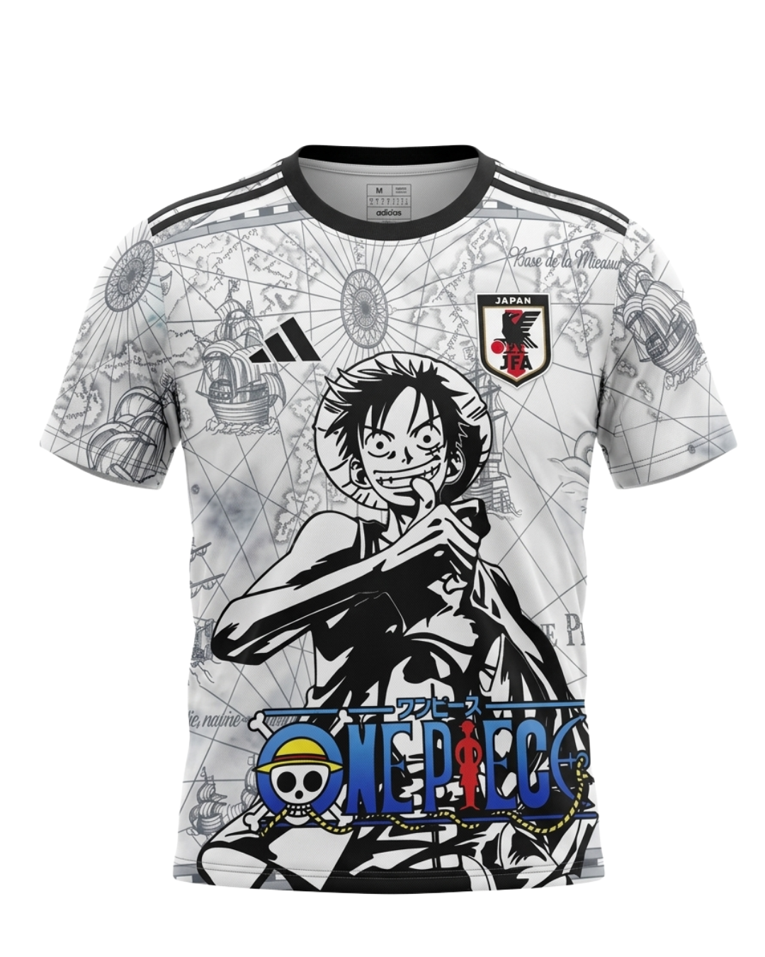 Jersey Japan One Piece Luffy Map